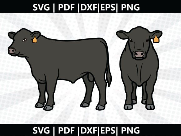 Black Angus SVG Cricut Cut File – A Freebie for Crafting with Style