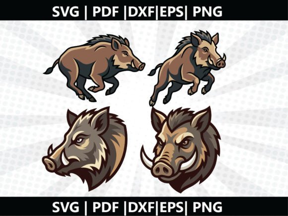 Boar Hunting SVG Cricut Cut File: A Graphics Freebie for Content Creators