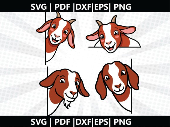 Boer Goat SVG Cricut Cut File – A Freebie for Creative Crafters