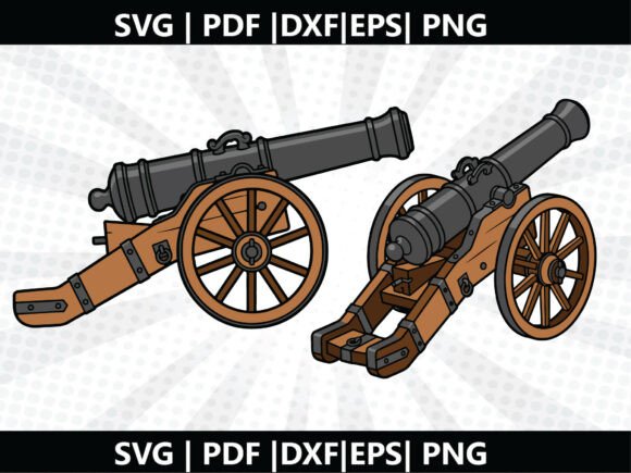 Cannon SVG Cricut Cut File: A Modern Design Asset for Content Creators