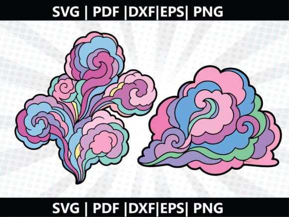 Cotton Cloud SVG Cricut Cut File: A Versatile Graphic Design Asset for Creative Projects