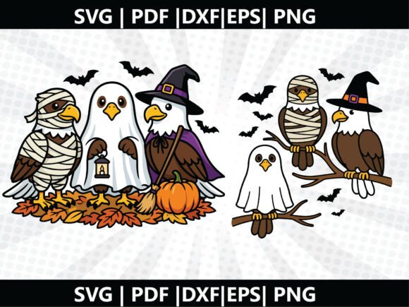 Eagle Halloween SVG Cricut Cut File – A Versatile Graphic Design Freebie for Creative Brands