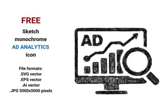 FREE Sketch Ad Analytics Icon for Handmade Creations