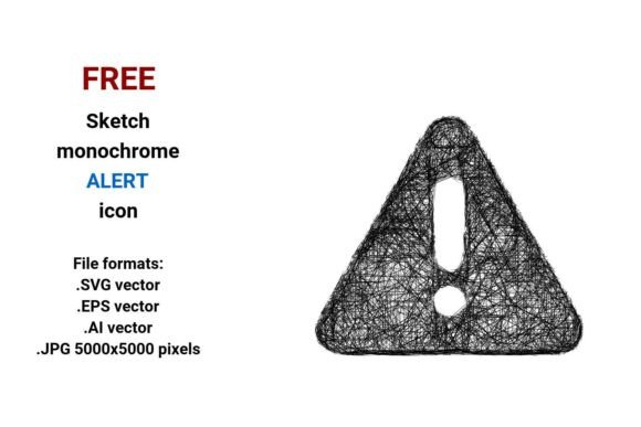 FREE Sketch Alert Icon: A Modern Design Asset for Content Creators