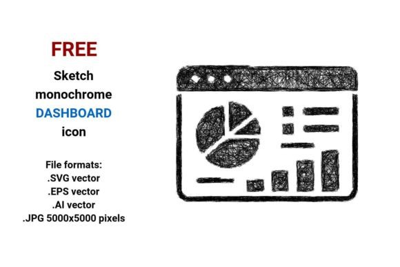 FREE Sketch Dashboard Icon: A Versatile Graphic Design Asset for Marketers