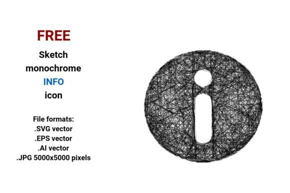 FREE Sketch Info Icon for Graphics and Freebies