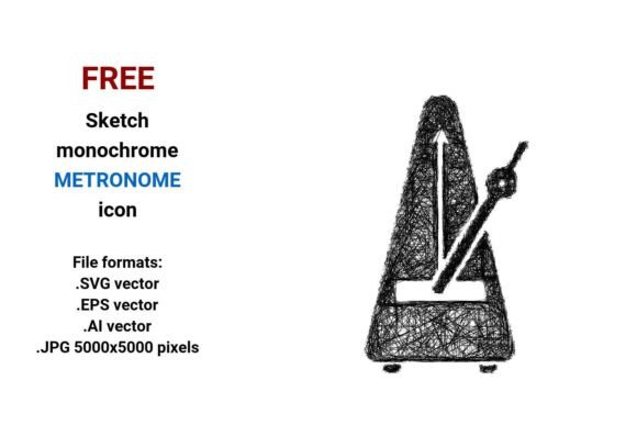FREE Sketch Metronome Icon: A Versatile Design Asset for Creative Marketers