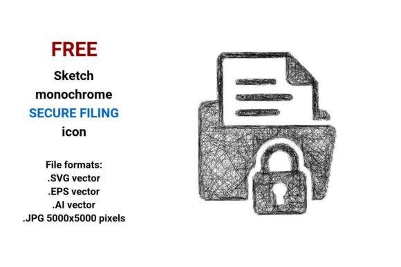 FREE Sketch Secure Filing Icon: A Practical Design Asset for Small Business Branding