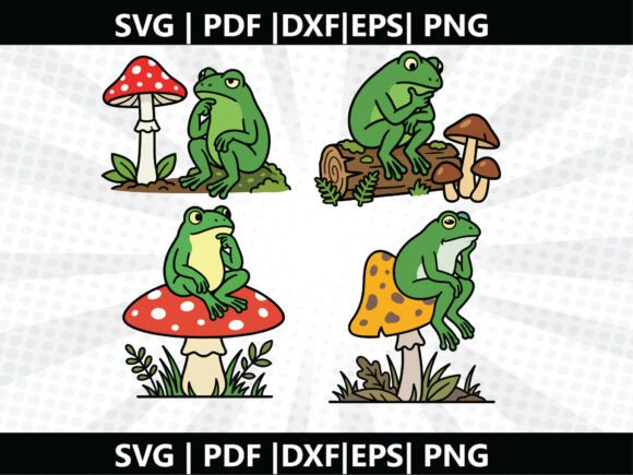 Frog Pondering SVG Cricut Cut File – A Freebie with Editorial Flair