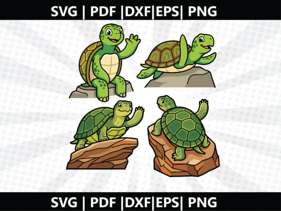 Ledge Turtle SVG Cricut Cut File: A Modern Design Asset for Content Creators