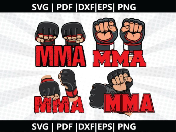 MMA Fist SVG Cricut Cut File: A Bold Graphic Design Asset for Local Business Branding