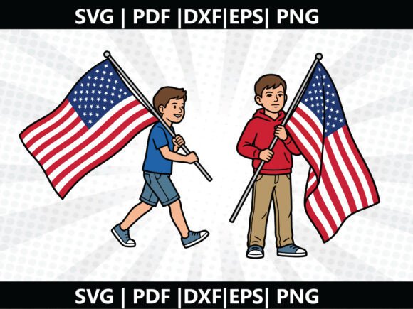 Patriotic Boy SVG Cricut Cut File – A Freebie for Bold Editorial Graphics