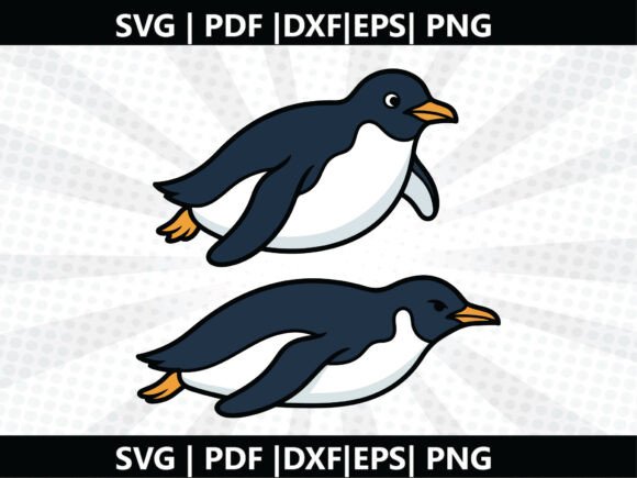 Penguin Slide SVG Cricut Cut File: A Freebie Graphic for Branding with Personality