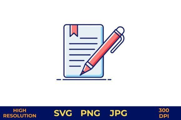 Red Pen Signing Paper Vector Design: A Versatile Graphic for Branding and Creative Freebies