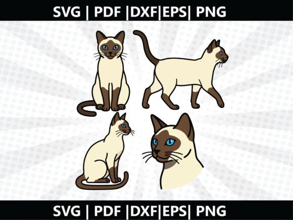 Siamese Cat SVG Cricut Cut File: A Versatile Graphic for Handmade Creations