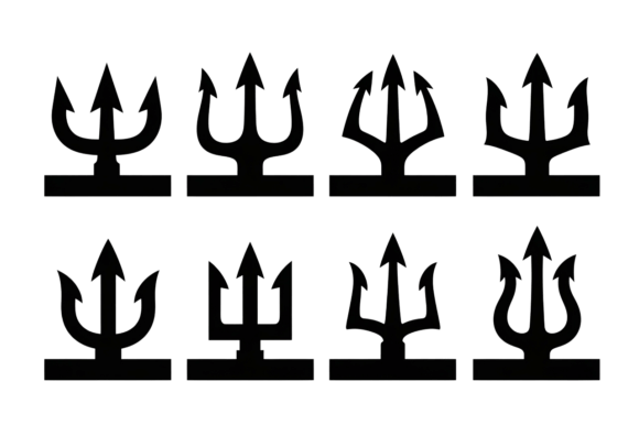 Trident Vector Icons and Clipart Set Review for Real Embroidery Projects